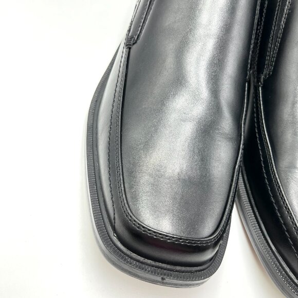 Dockers Mens Size 9.5‎ Black Faux Vegan Leather Slip On Loafers Dress Shoes main image 6